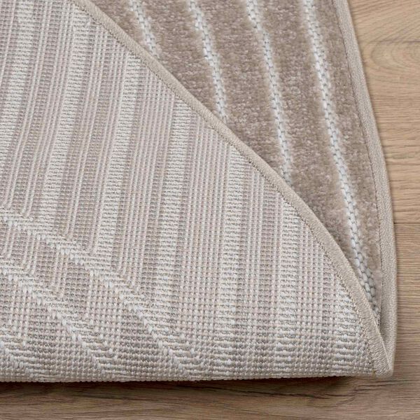 vidaXL Tapis de surface Rond Beige &Oslash; 160 CM
