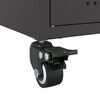 vidaXL Buffet noir 100,5x39x72 cm acier