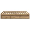 vidaXL Cadre de lit sans matelas ch&ecirc;ne artisanal 140x190 cm