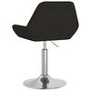 vidaXL Tabouret de bar Noir Tissu