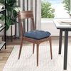 vidaXL Coussins de si&egrave;ge 4 pcs Bleu 40 x 40 cm Tissu en velours c&ocirc;tel&eacute;
