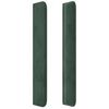 vidaXL T&ecirc;te de lit avec oreilles Vert fonc&eacute; 83x16x118/128 cm Velours