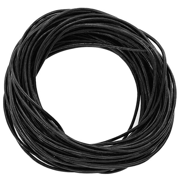 vidaXL Corde en Cuir Noir &Oslash;1 mm x 5 m Cuir