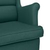 vidaXL Fauteuil vert fonc&eacute; 74x84x100 cm tissu