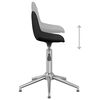 vidaXL Chaise pivotante de bureau Noir Tissu