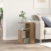 vidaXL Table d'appoint ch&ecirc;ne artisanal 36x30x56 cm bois d'ing&eacute;nierie