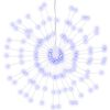 vidaXL Feu d'artifice de No&euml;l d'ext&eacute;rieur bleu clair 20 cm 140 LED