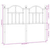 vidaXL T&ecirc;te de lit m&eacute;tal noir 120 cm