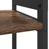 vidaXL &Eacute;tag&egrave;re Ch&ecirc;ne fum&eacute; 60 x 30 x 85 cm Bois d'ing&eacute;nierie