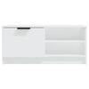 vidaXL Meuble TV Blanc 80x35x36,5 cm Bois d'ing&eacute;nierie