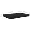 vidaXL Coussins de plancher de palette lot de 4 Noir Coton