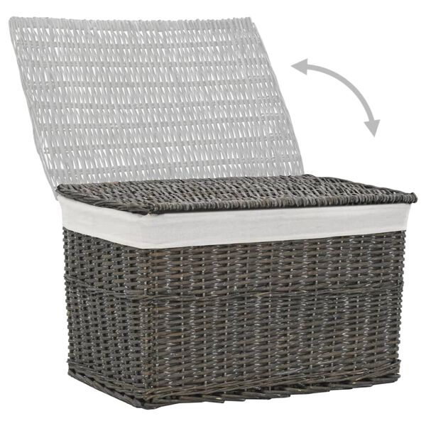 vidaXL Ensemble de paniers gigognes 6 pcs Gris Saule naturel