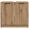vidaXL Cabinet de salle de bain Ch&ecirc;ne artisanal 64,5 x 33,5 x 59 cm