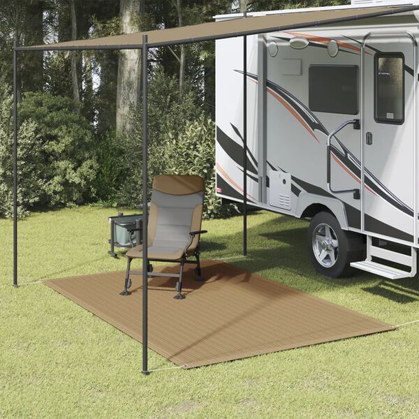 vidaXL Tapis de tente 200x300 cm Taupe
