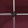 vidaXL Tente de réception pliable et parois Aluminium 4,5x3 m Bordeaux