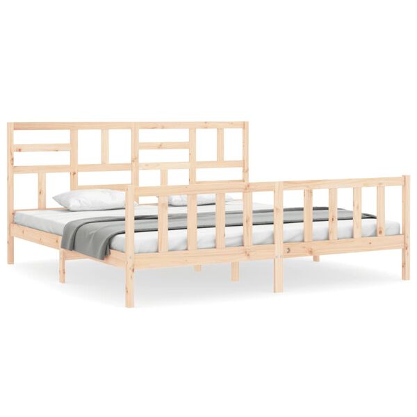 vidaXL Cadre de lit sans matelas bois massif de pin