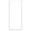 vidaXL Pieds de table de bar en U, 2 pi&egrave;ces, blanc, 50 x (100-101) cm, acier