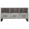 vidaXL Meuble TV sonoma gris 102x36x50 cm bois d'ing&eacute;nierie