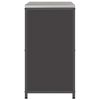 vidaXL Rangement de cuisine avec &eacute;tag&egrave;re Noir 60 x 50 x 92 cm Acier