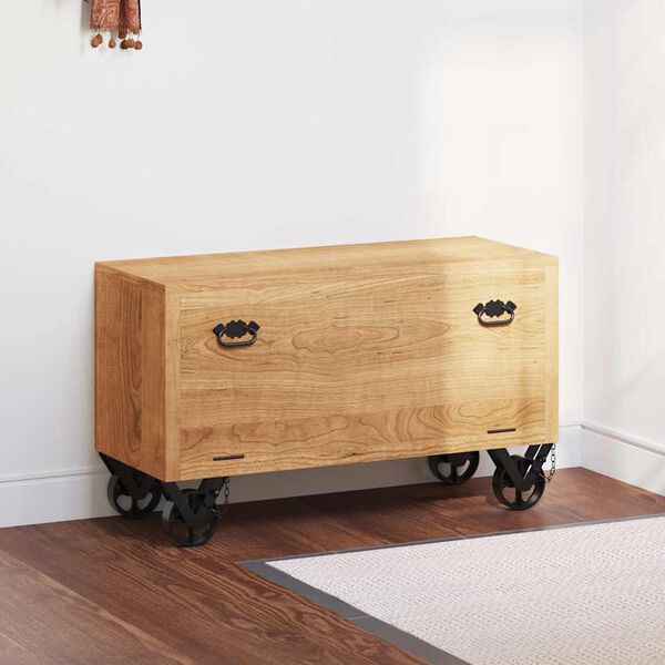 vidaXL Armoire &agrave; chaussures 86x35x55 cm Bois de manguier solide