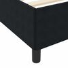 vidaXL Cadre de lit avec matelas Noir 140 x 190 cm tissu
