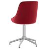 vidaXL Chaises &agrave; manger pivotantes lot de 4 rouge bordeaux velours
