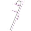 vidaXL Piquets de tente 12 pcs 37 cm &Oslash;10 mm acier galvanis&eacute;
