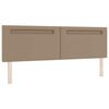 vidaXL Tête de lit LED Cappuccino 180 cm Cuir synthétique