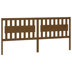 vidaXL T&ecirc;te de lit Marron miel 205,5x4x100 cm Bois massif de pin