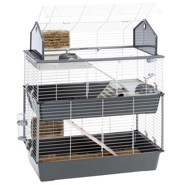 Ferplast Clapier Barn 100 Double 95x57x121 cm Gris