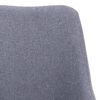 vidaXL Chaises &agrave; manger lot de 2 gris clair tissu