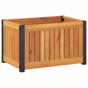 vidaXL Jardini&egrave;re 45x30x27,5 cm bois massif d'acacia et acier