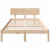 vidaXL Cadre de lit avec t&ecirc;te de lit Naturel 120 x 190 cm Pin massif