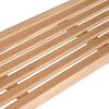 vidaXL Banc de jardin avec coussin rouge 150 cm Bois de teck massif