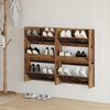 vidaXL Cabinet &agrave; chaussures 2 pcs Bois ancien 60 x 18 x 90 cm