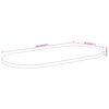 vidaXL Dessus de table 110x50x2,5 cm ovale bois massif d'acacia