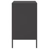 vidaXL Tables de chevet 2 pcs noir 36x39x68 cm acier
