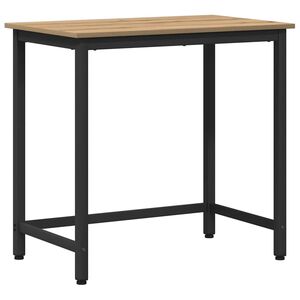 vidaXL table Ch&ecirc;ne artisanal Bois d'ing&eacute;nierie et acier