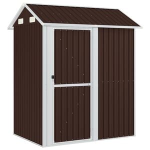 vidaXL Abri de jardin marron 192x152,5x237 cm acier galvanis&eacute;
