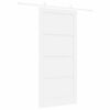vidaXL Porte coulissante Blanc 93 x 202 cm Pin massif