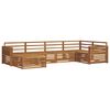 vidaXL Ensemble de canap&eacute;s d'ext&eacute;rieur 6 pcs Naturel