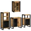 vidaXL Ensemble de mobilier de salle de bain avec &eacute;tag&egrave;re 4 pcs