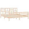 vidaXL Cadre de lit sans matelas 200x200 cm bois massif