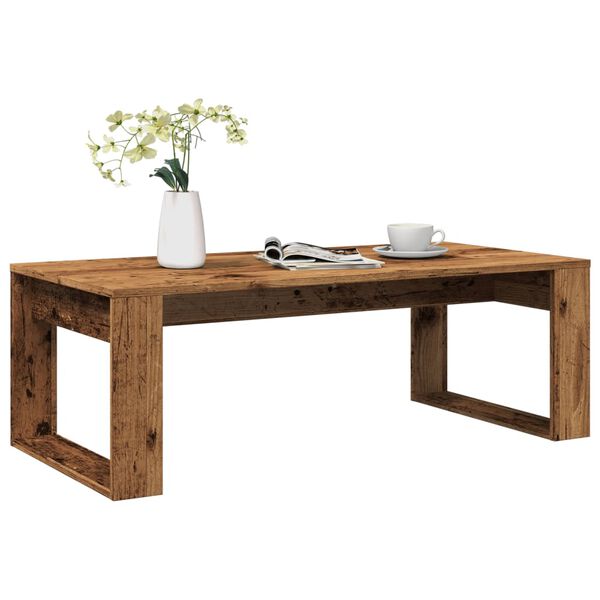 vidaXL Table basse vieux bois 102x50x35 cm bois d'ingénierie