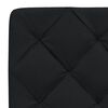 vidaXL Lit avec matelas noir 180x200 cm tissu