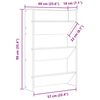 vidaXL Armoires &agrave; chaussures murales 2 pcs Blanc 60x18x90 cm Agglom&eacute;r&eacute;