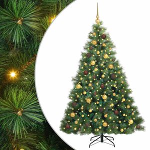 vidaXL Sapin de No&euml;l artificiel avec 300 LED Vert 180 cm PE et PVC
