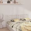 vidaXL T&ecirc;te de lit Blanc 156x4x100 cm Bois de pin massif