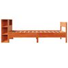 vidaXL Lit biblioth&egrave;que sans matelas cire marron 75x190 cm pin massif