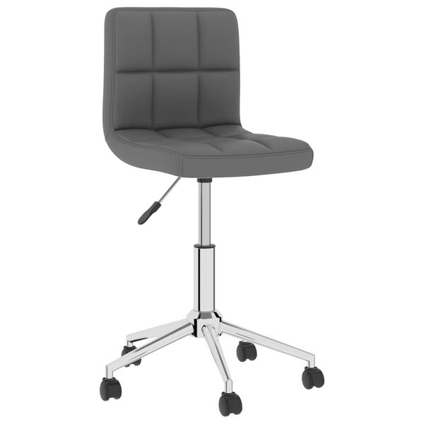 vidaXL Chaises pivotantes &agrave; manger lot de 6 gris similicuir